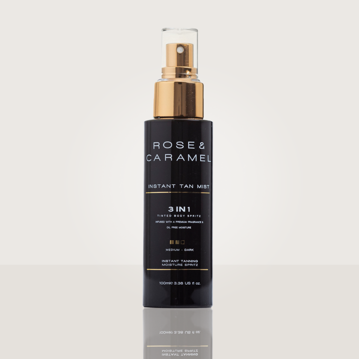 instant tan mist, tinted body spritz, oil free moisture, bronze instant tan, instant tan spray, spray on instant tan