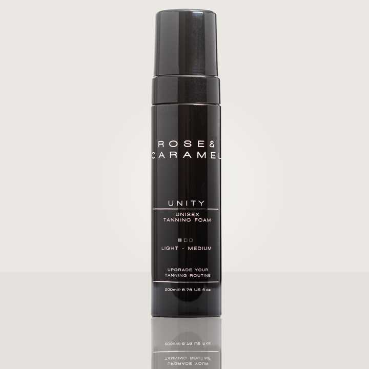 tanning foam, fake tan, unisex tanning foam, deep brown fake tan, fake tan guy